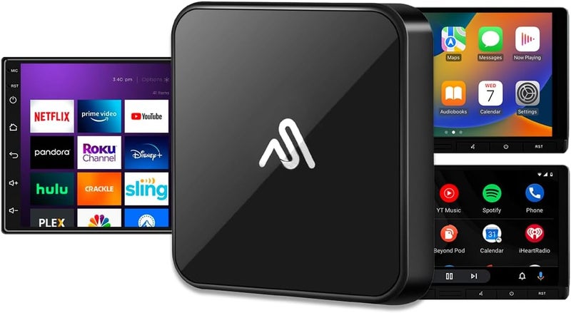 AutoSky CarPlay TV Adapter - Convert Any Wired CarPlay to Wireless CarPlay - Plug in a TV Stick to Stream Netflix, YouTube, and More Right from Your car’s infotainment Screen - Image 1